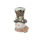 Led Magnesia Snowman With Hat
