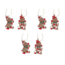 Polyresin Gingerbread Ornament (Asstd) - Set of 6