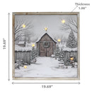 Led Framed Wall Art (Country Barn)