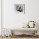 Led Framed Wall Art (Red Truck)