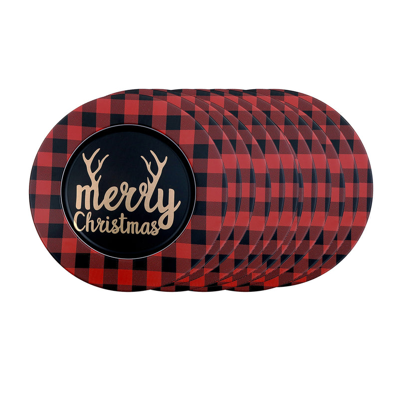 Printed Metal Charger Plate (Merry Christmas ) (13") - Set of 12