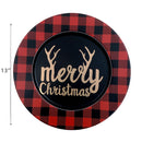 Printed Metal Charger Plate (Merry Christmas ) (13") - Set of 12
