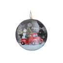 Flat Tin Ornament (Snowman - Joyeux Noel) - Set of 5