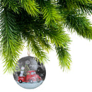 Flat Tin Ornament (Snowman - Joyeux Noel) - Set of 5