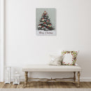 Led Canvas Wall Art (Tree - Merry Christmas)