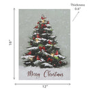 Led Canvas Wall Art (Tree - Merry Christmas)