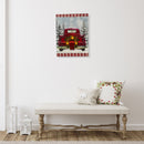 Led Canvas Wall Art (Red Truck)