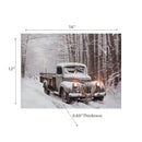 Led Canvas Wall Art Grey Truck