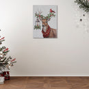 Led Canvas Wall Art Reindeer