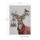 Led Canvas Wall Art Reindeer