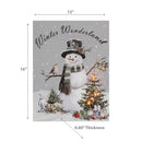 Led Canvas Wall Art Snowman