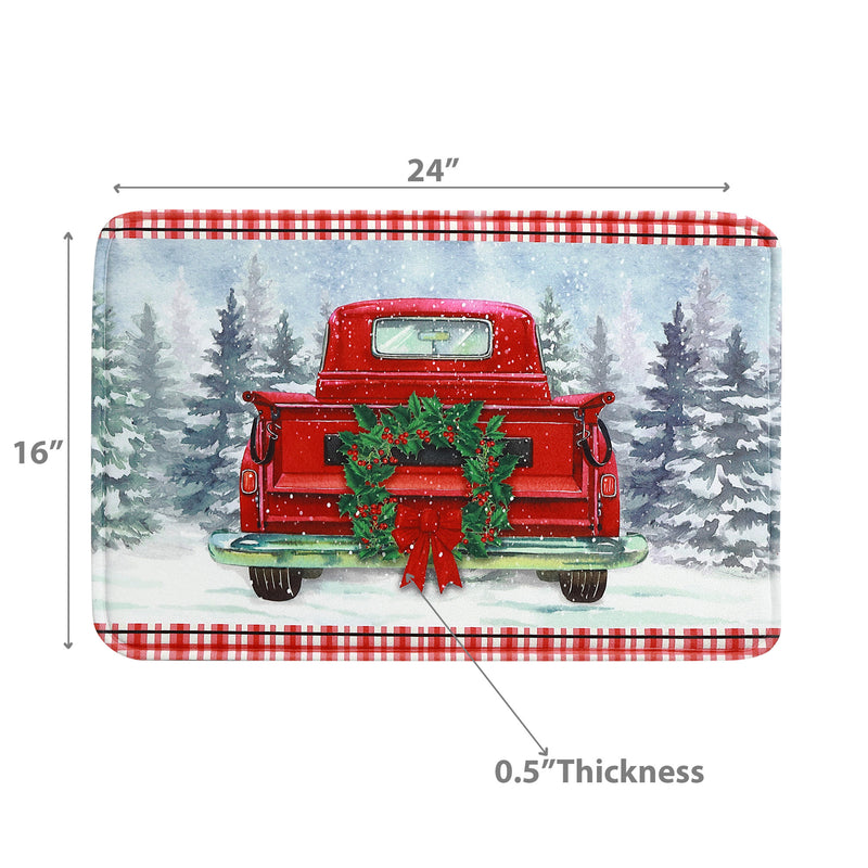 Memory Foam Digital Print Mat (Red Truck)