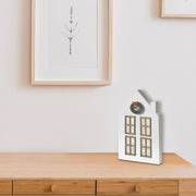 LED Wooden House Tabletop Decor 5.91" x 10.24" – Holiday Decoration
