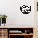 Led Metal Laser Cut Scene Reindeer