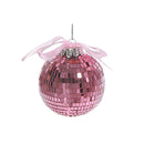 Sparkly Glass Ball Ornament - Set of 4