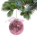 Sparkly Glass Ball Ornament - Set of 4