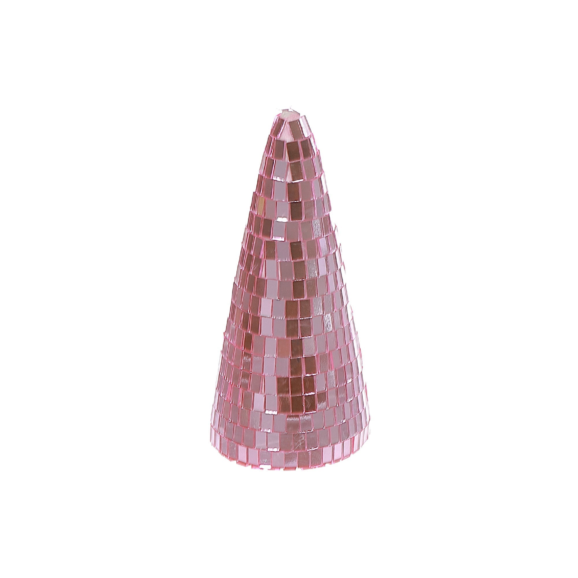 Sparkly Glass Tree Decor Set of 2 – Christmas Tabletop Decoration, Holiday Accent, Festive Winter Home Decoration