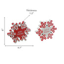 Wooden Wall Hanging Snowflake (Asstd) - Set of 2