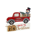 Wooden Calendar Christmas Countdown (Snowman)