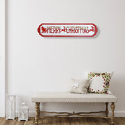 Wooden Merry Christmas Wall Hanging, Holiday Home Décor, Rustic Christmas Sign