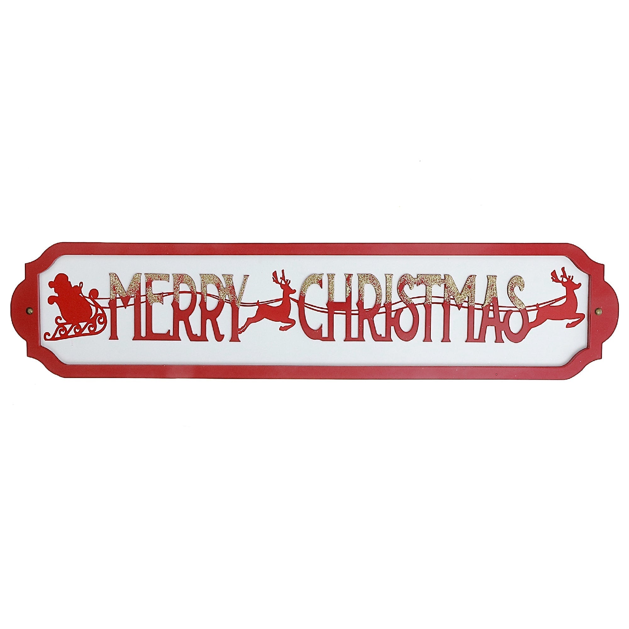 Wooden Merry Christmas Wall Hanging, Holiday Home Décor, Rustic Christmas Sign