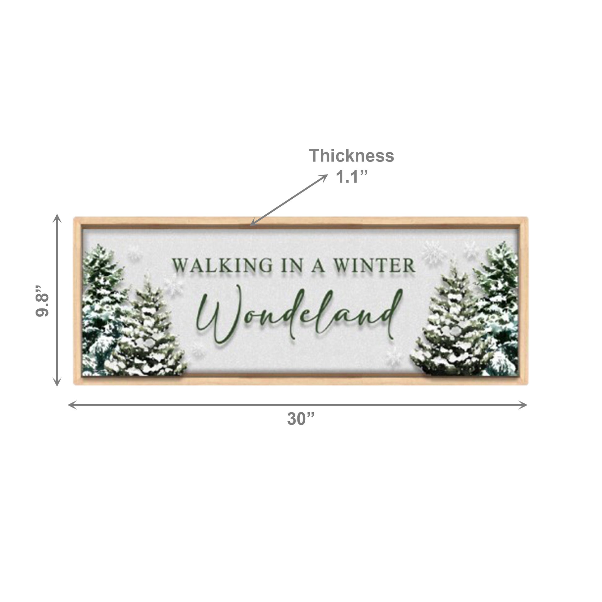 MDF Wall Sign Walking in a Winter Wonderland, Winter, Wall Decor, Holiday Decor