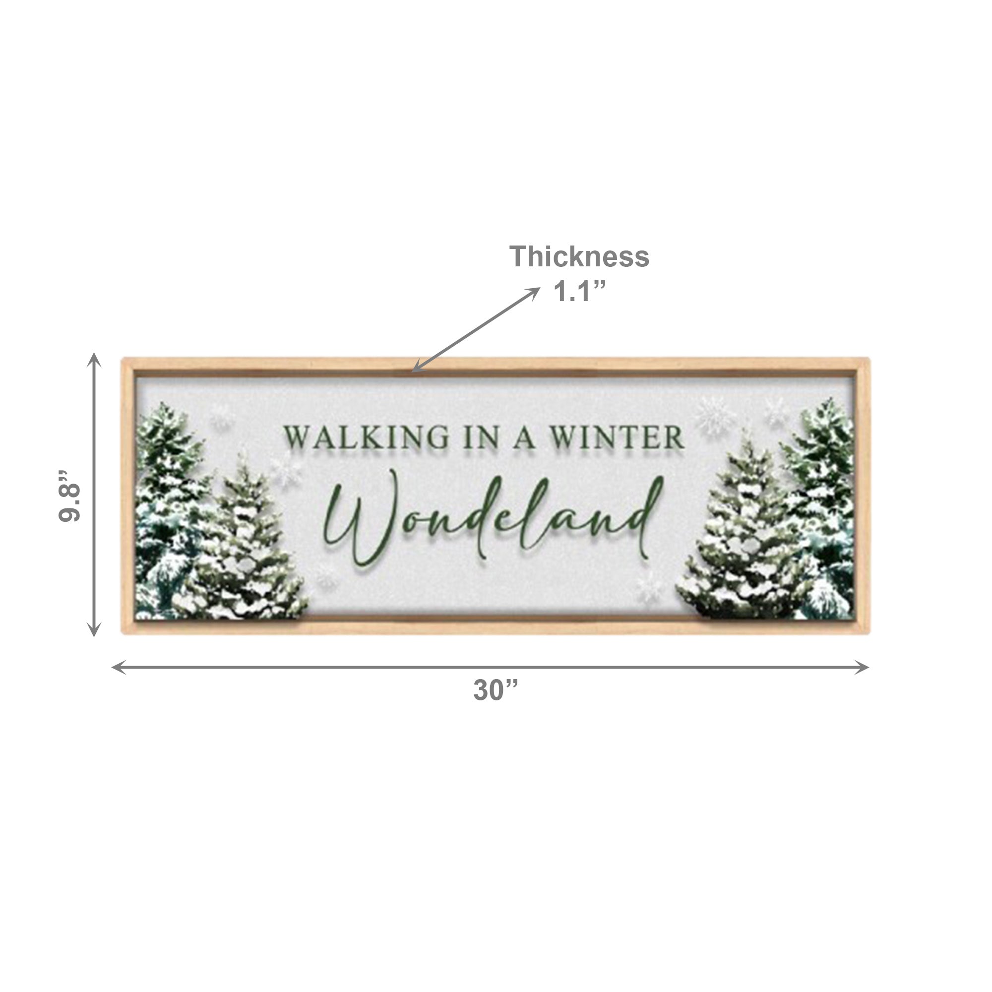 MDF Wall Sign Walking in a Winter Wonderland, Winter, Wall Decor, Holiday Decor