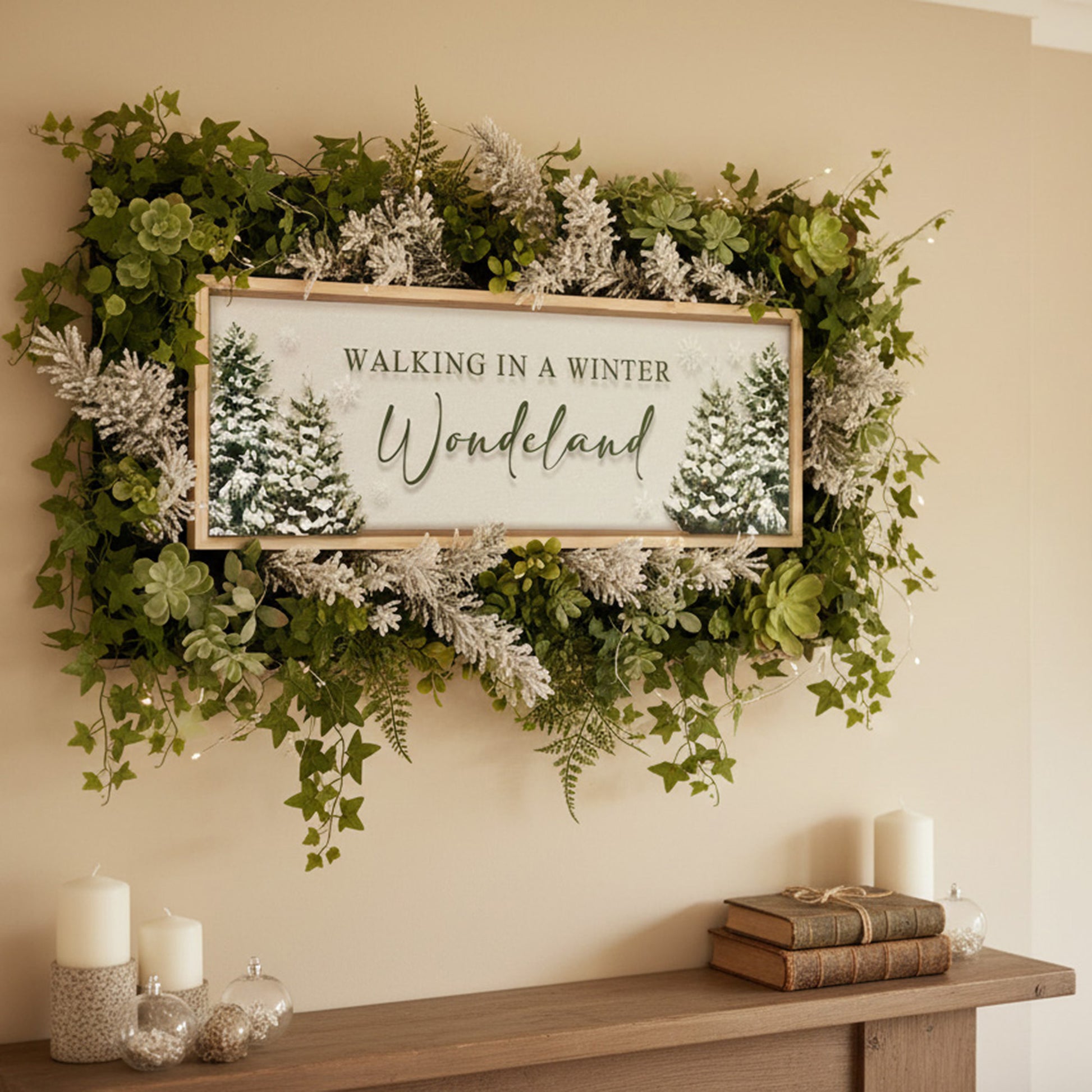 MDF Wall Sign Walking in a Winter Wonderland, Winter, Wall Decor, Holiday Decor