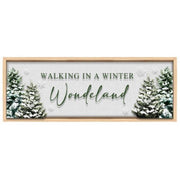 MDF Wall Sign Walking in a Winter Wonderland, Winter, Wall Decor, Holiday Decor