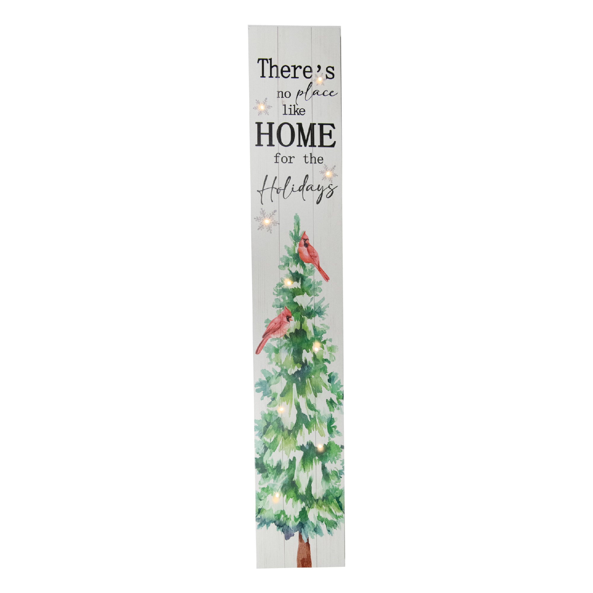 Canvas Porch Sign There's No Place Like Home for the Holidays, Wall Decor, Holiday Decor
