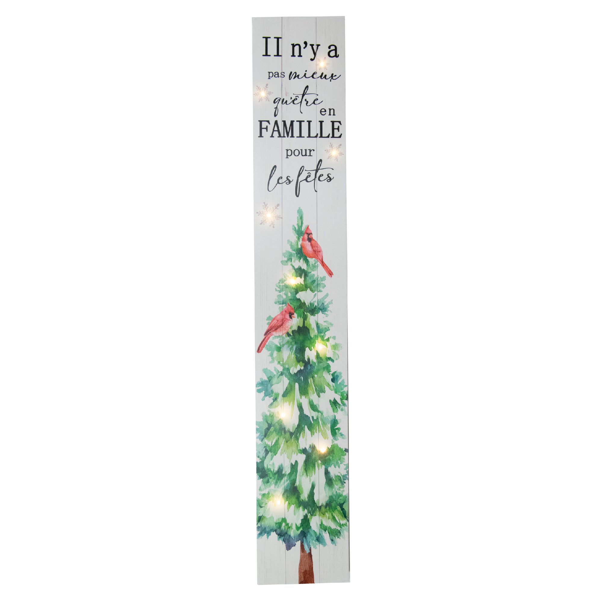 Canvas Porch Sign Ii N'ya Pas Mieux Qu'ete En Famille Pour Les, Wall Decor, Holiday Decor