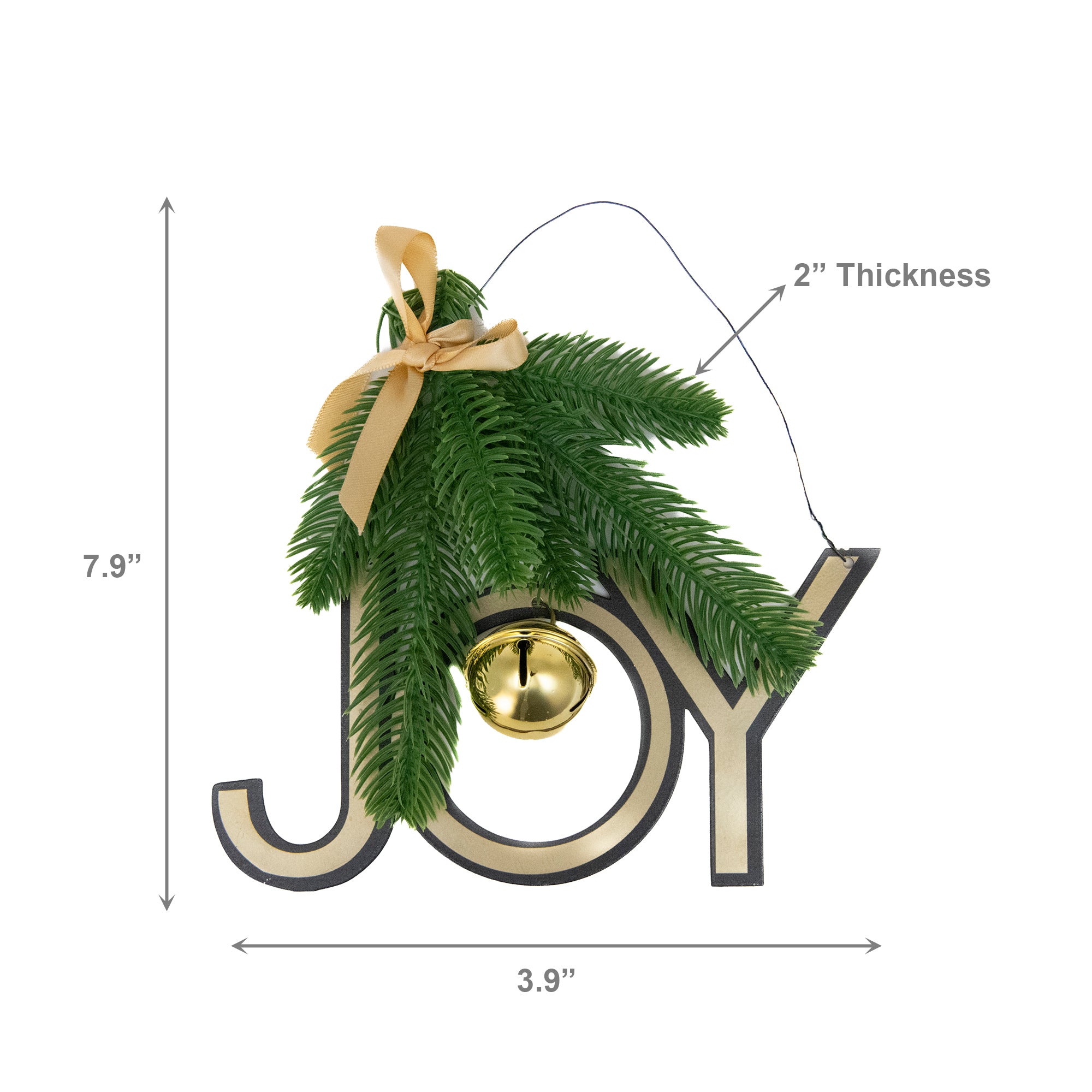 Metal Wall Hanger with Jingle Bell Joy, Christmas, Jingle Bells, Holiday Decor