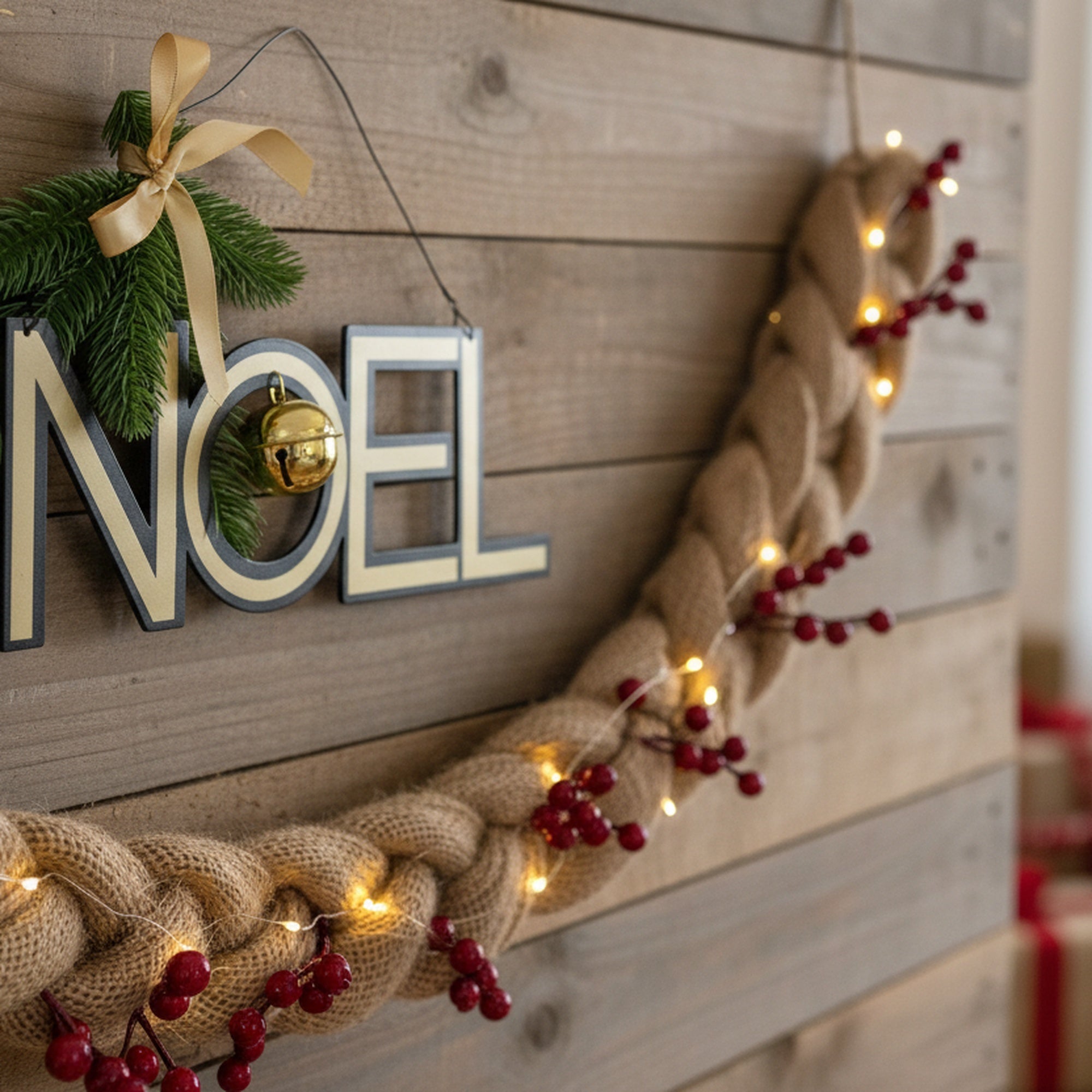 Metal Wall Hanger with Jingle Bell Noel, Christmas, Jingle Bells, Holiday Decor