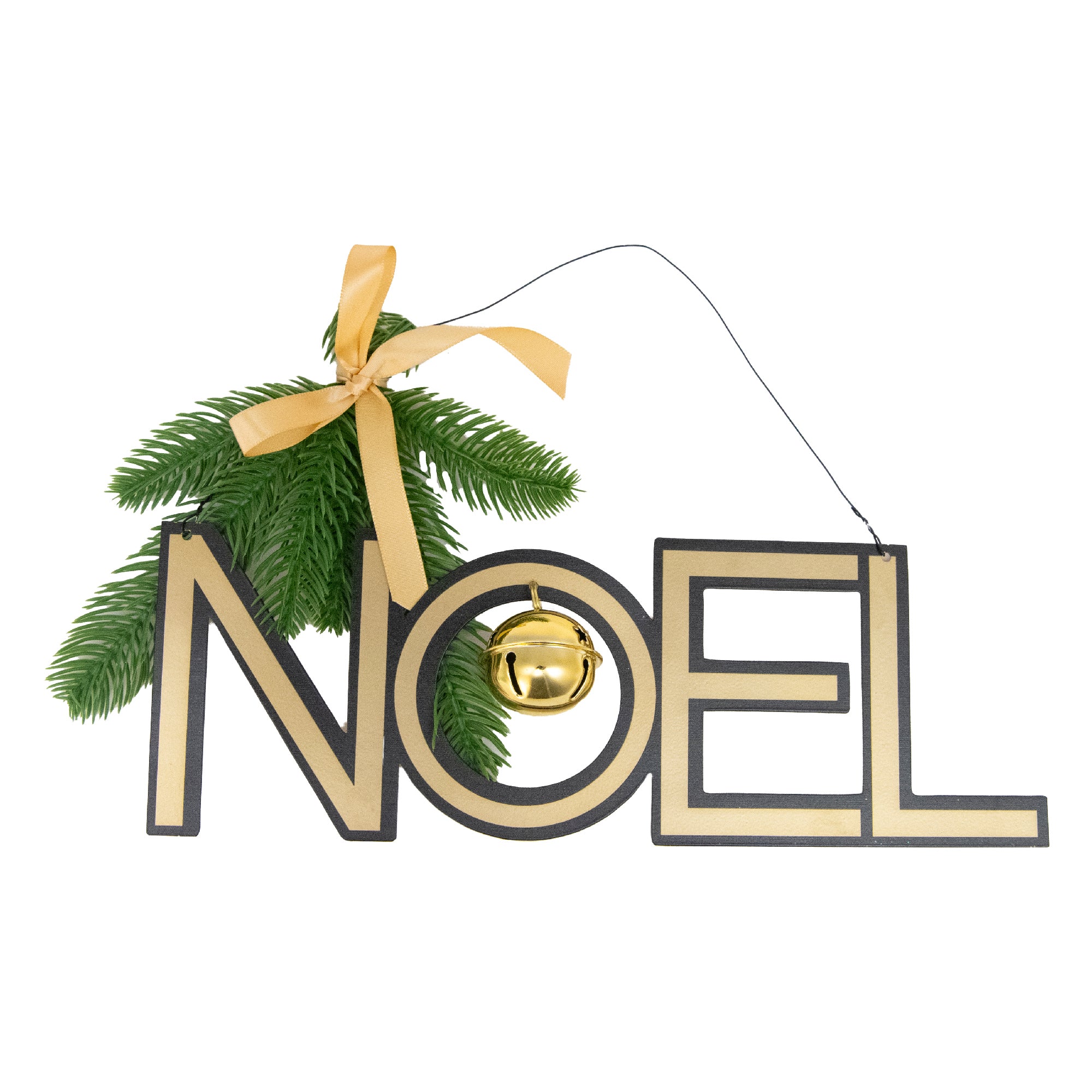 Metal Wall Hanger with Jingle Bell Noel, Christmas, Jingle Bells, Holiday Decor