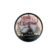 LED Metal Black Wall Decor Merry Christmas Cabin, Christmas, Wall Decor, Holiday Decor