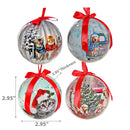 Cats And Dogs Ribbon Ornament (Asstd) (12/Disp) - Set of 12