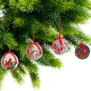 Cardinal Ribbon Ornament (Asstd) (12/Disp) - Set of 12