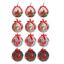 Cardinal Ribbon Ornament (Asstd) (12/Disp) - Set of 12