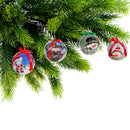 Snowman Ribbon Ornament (Asstd) (12/Disp) - Set of 12