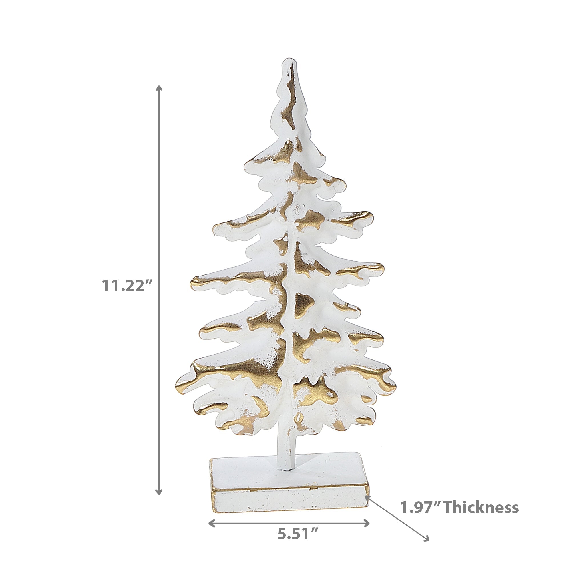 Thin Star Pine Metal Christmas Tree – Holiday Table Decor
