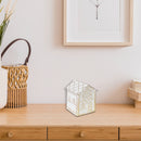 Gold And White Gingerbread Metal House