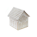 Gold And White Gingerbread Metal House