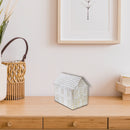 Gold And White Gingerbread Metal House