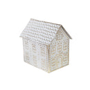 Gold And White Gingerbread Metal House
