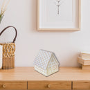 Gold And White Gingerbread Metal House