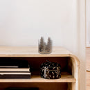 Circular Tree Metal Candle Holder Gold