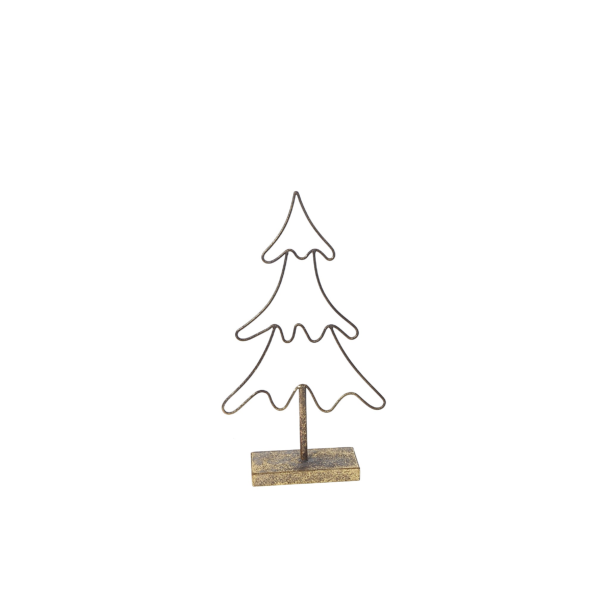 Wire Metal Tree Small, Metal Christmas Tree Decor, Holiday Tabletop Decoration, Minimalist Christmas Decor