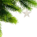 White And Gold Star Ornament Small