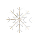 White And Gold Metal Snowflake Wall Decor Large
