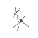 Black Metal Deer Taper Candleholder Sprawled